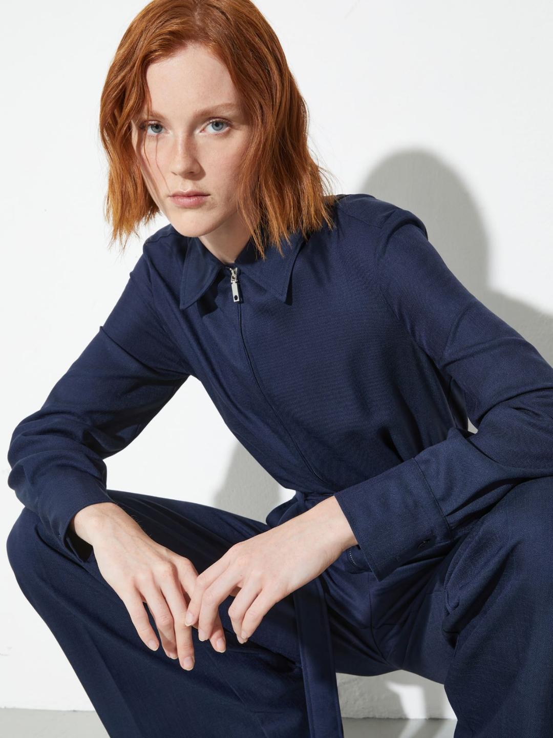 Tuta in twill fiammato | Max&Co Tuta in twill fiammato | Max&Co