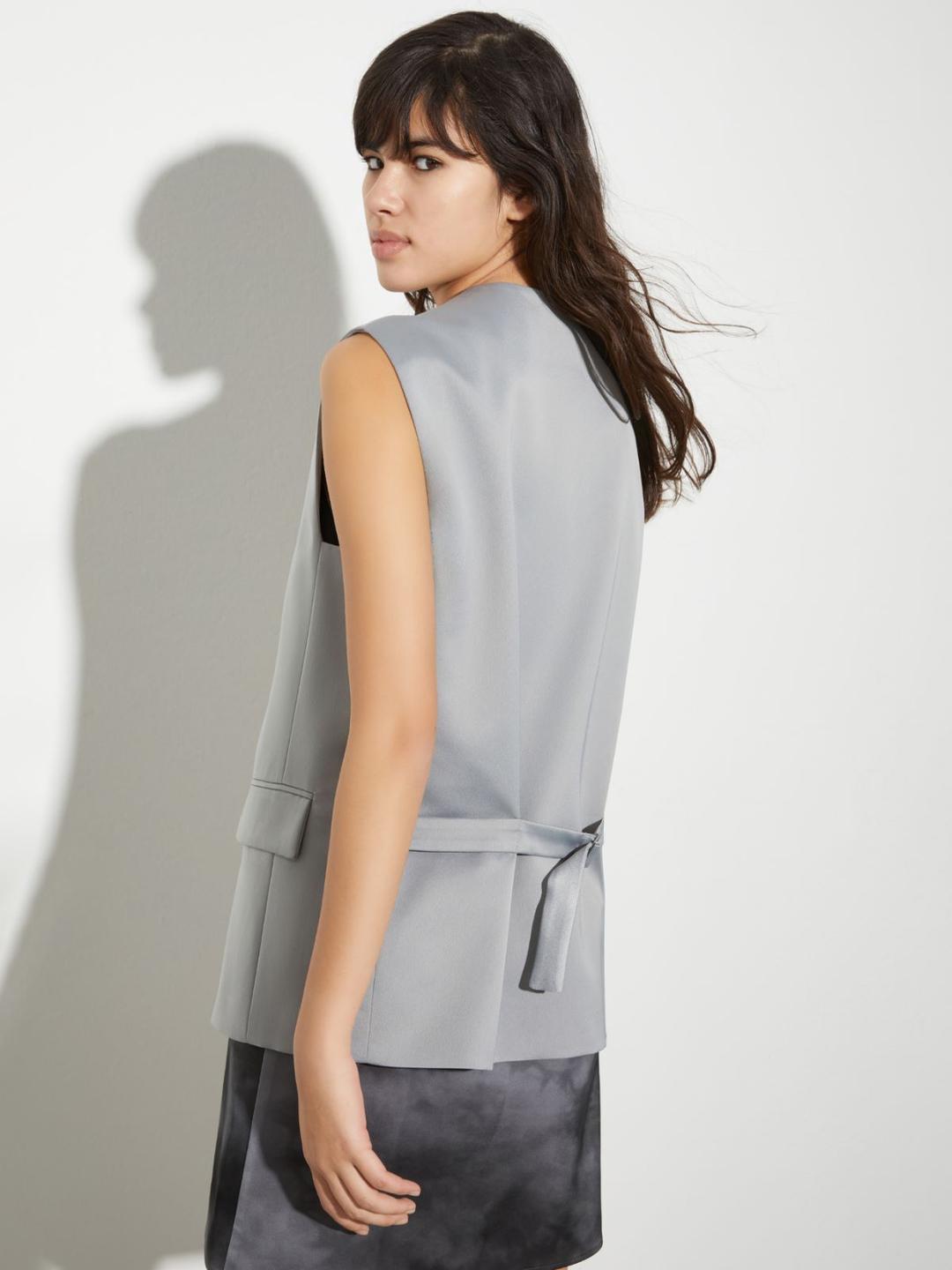 Blazer gilet in envers satin | Max&Co Blazer gilet in envers satin | Max&Co