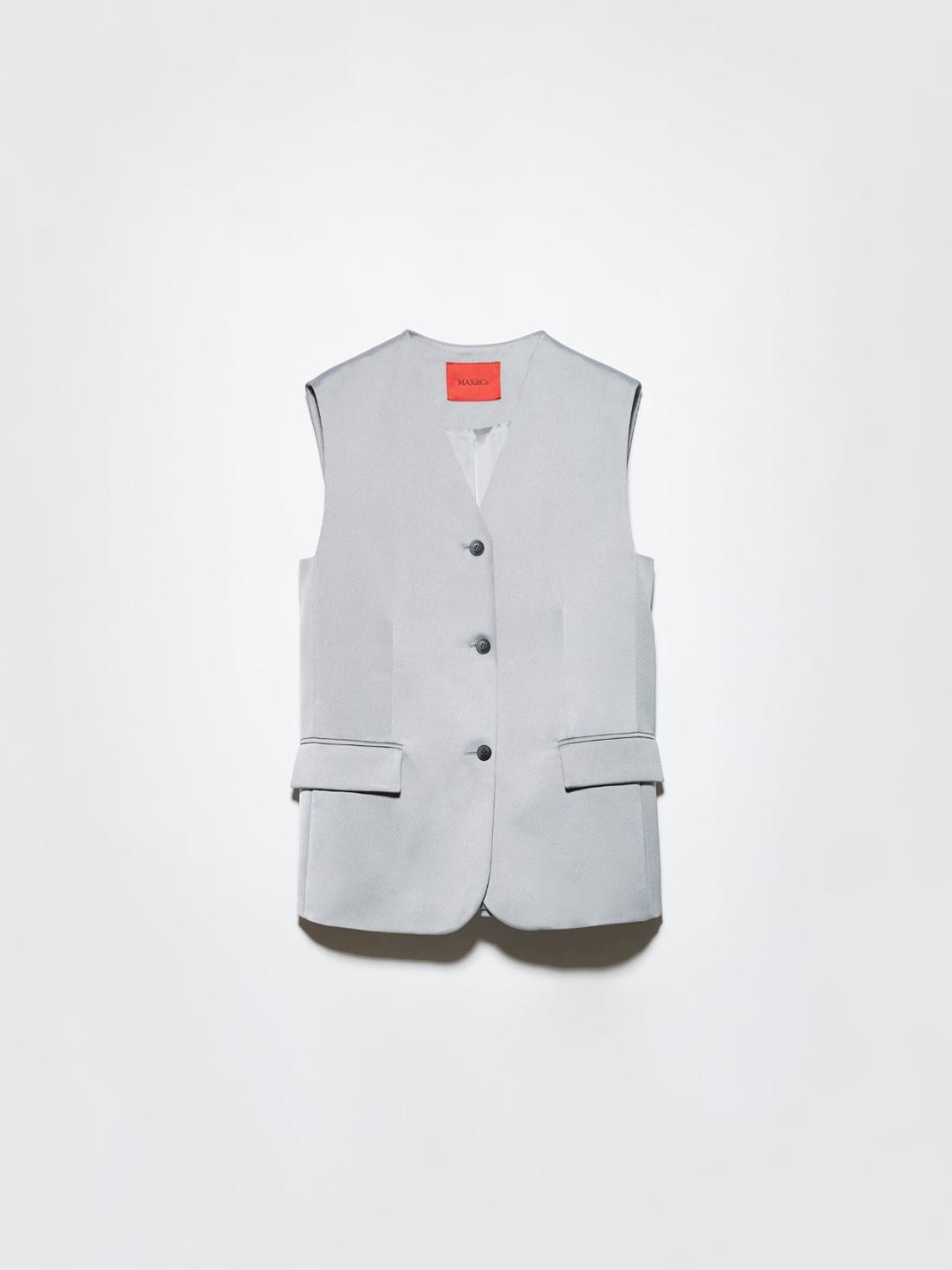 Blazer gilet in envers satin | Max&Co Blazer gilet in envers satin | Max&Co