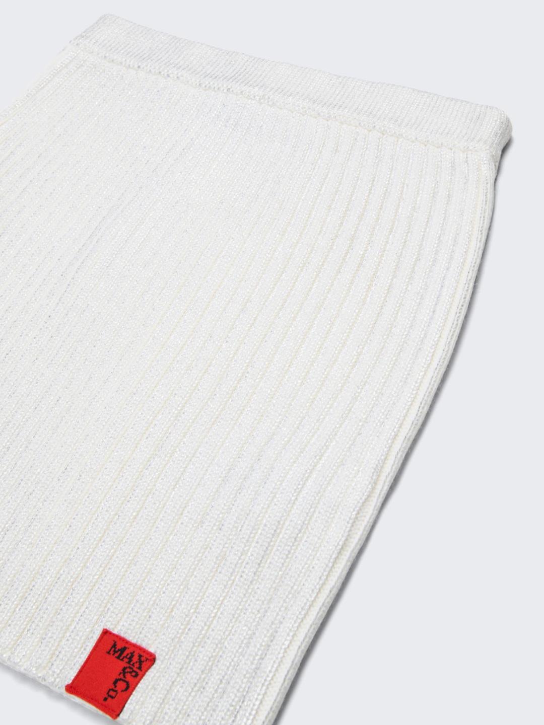 Gonna corta in maglia a coste mylar KID | Max&Co Gonna corta in maglia a coste mylar KID | Max&Co