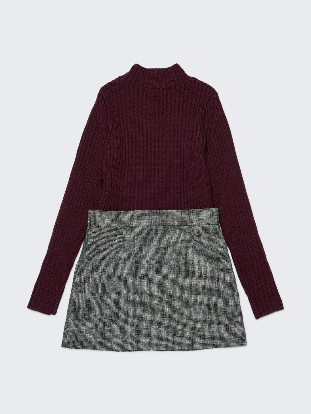 Abito mini in maglia e tweed KID | Max&Co Abito mini in maglia e tweed KID | Max&Co