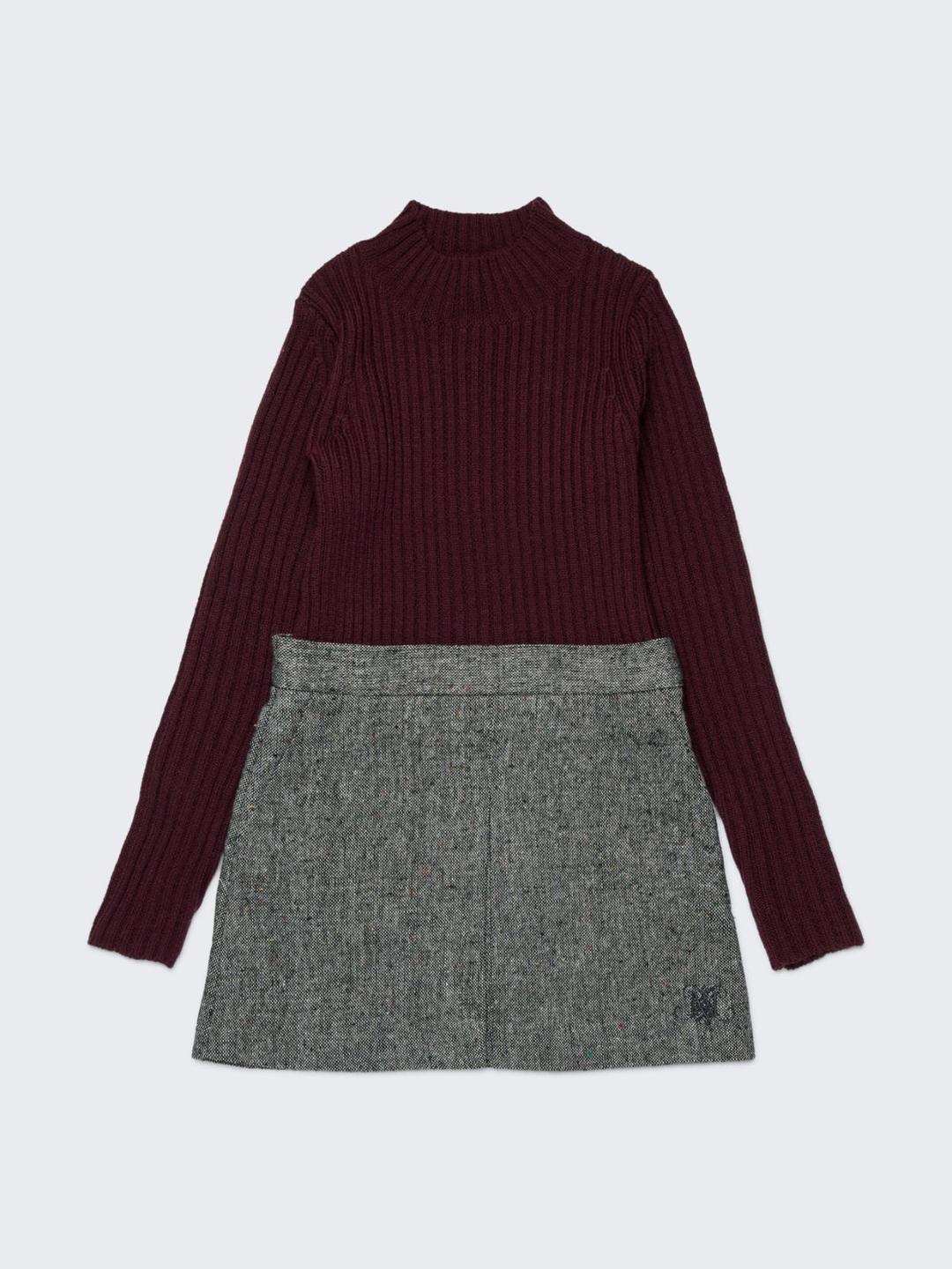 Abito mini in maglia e tweed KID | Max&Co Abito mini in maglia e tweed KID | Max&Co