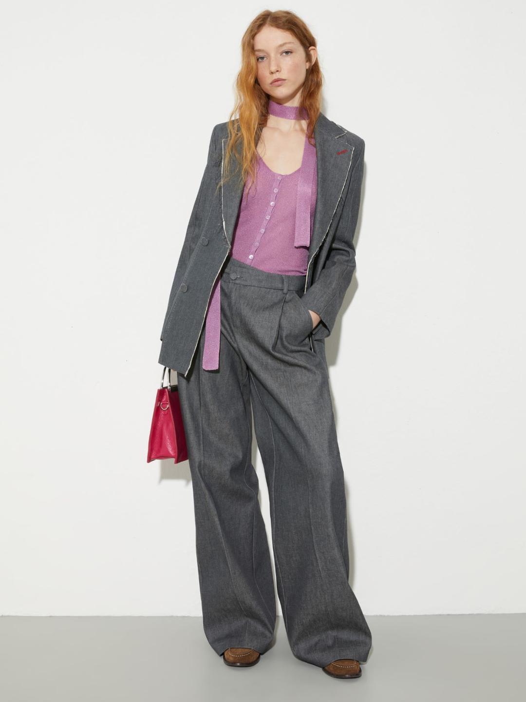 Cardigan con sciarpa sottile | Max&Co Cardigan con sciarpa sottile | Max&Co