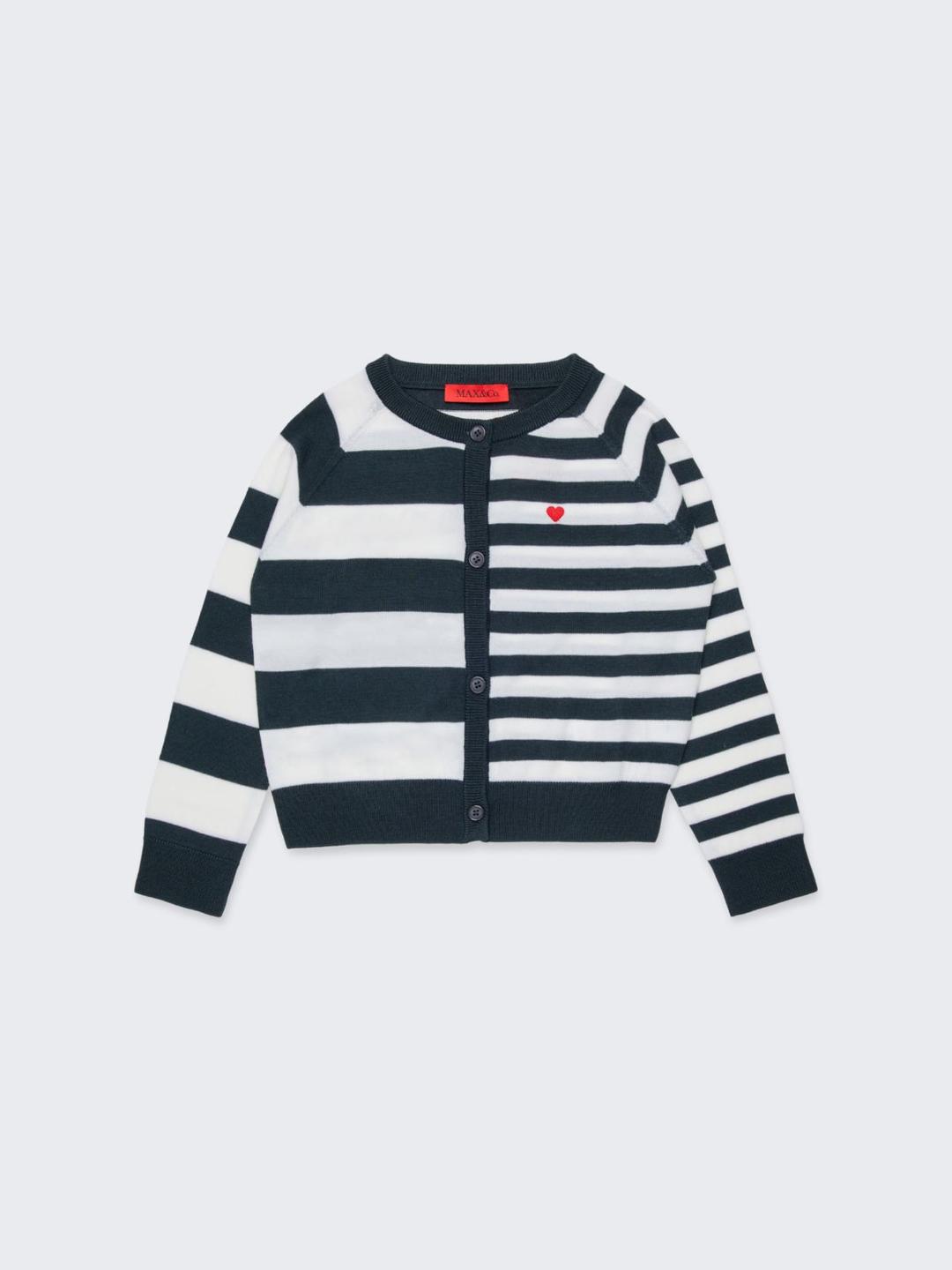 Cardigan in lana a righe KID | Max&Co Cardigan in lana a righe KID | Max&Co