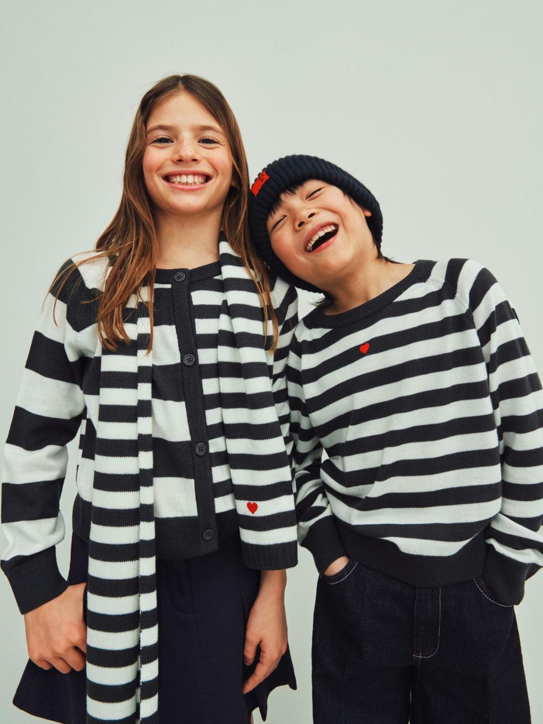 Cardigan in lana a righe KID | Max&Co Cardigan in lana a righe KID | Max&Co