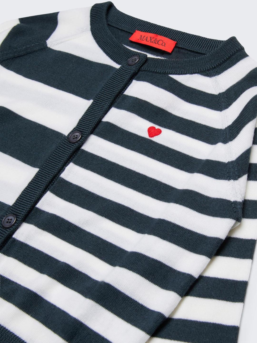 Cardigan in lana a righe KID | Max&Co Cardigan in lana a righe KID | Max&Co