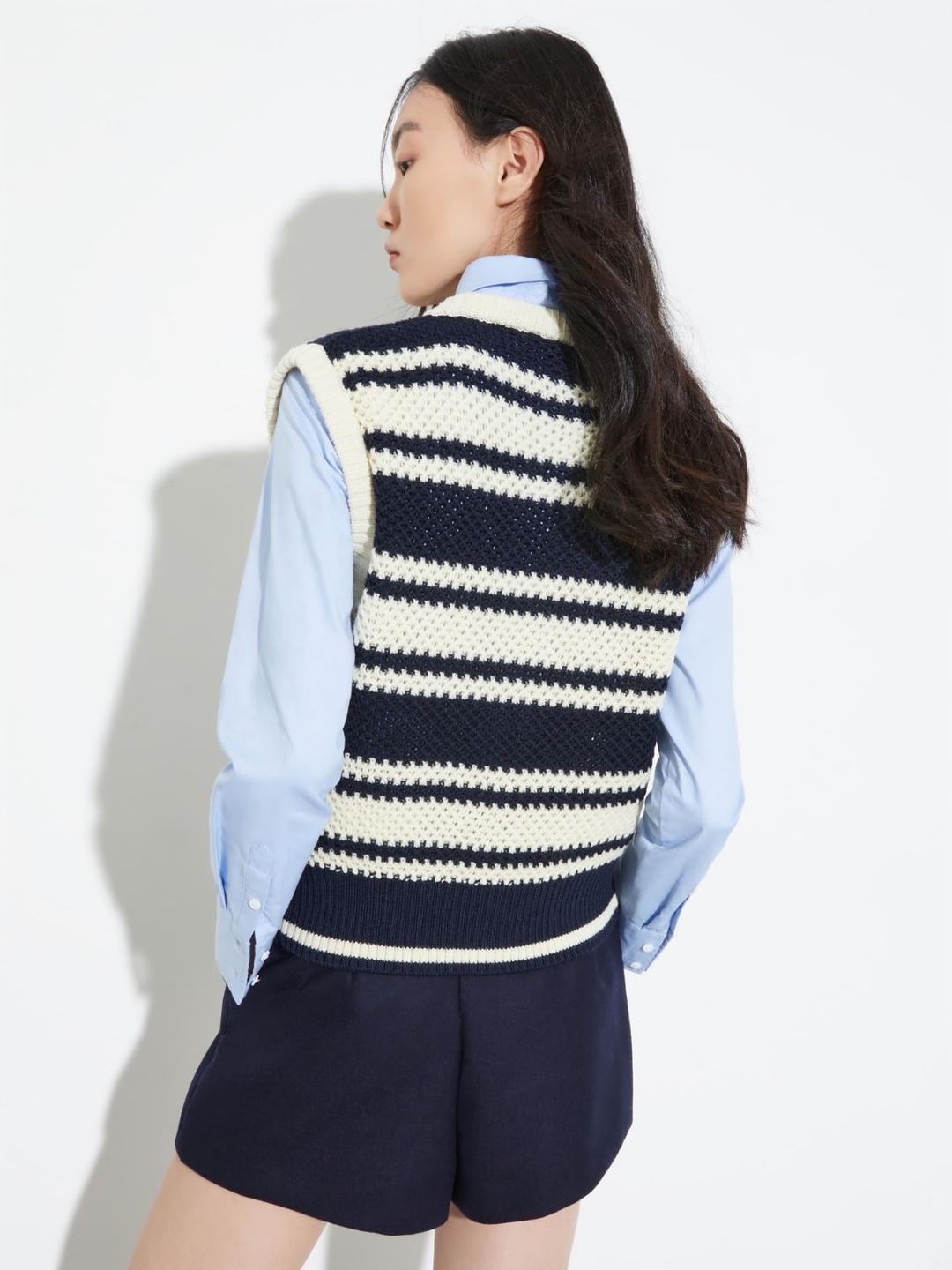 Gilet in maglia a righe | Max&Co Gilet in maglia a righe | Max&Co