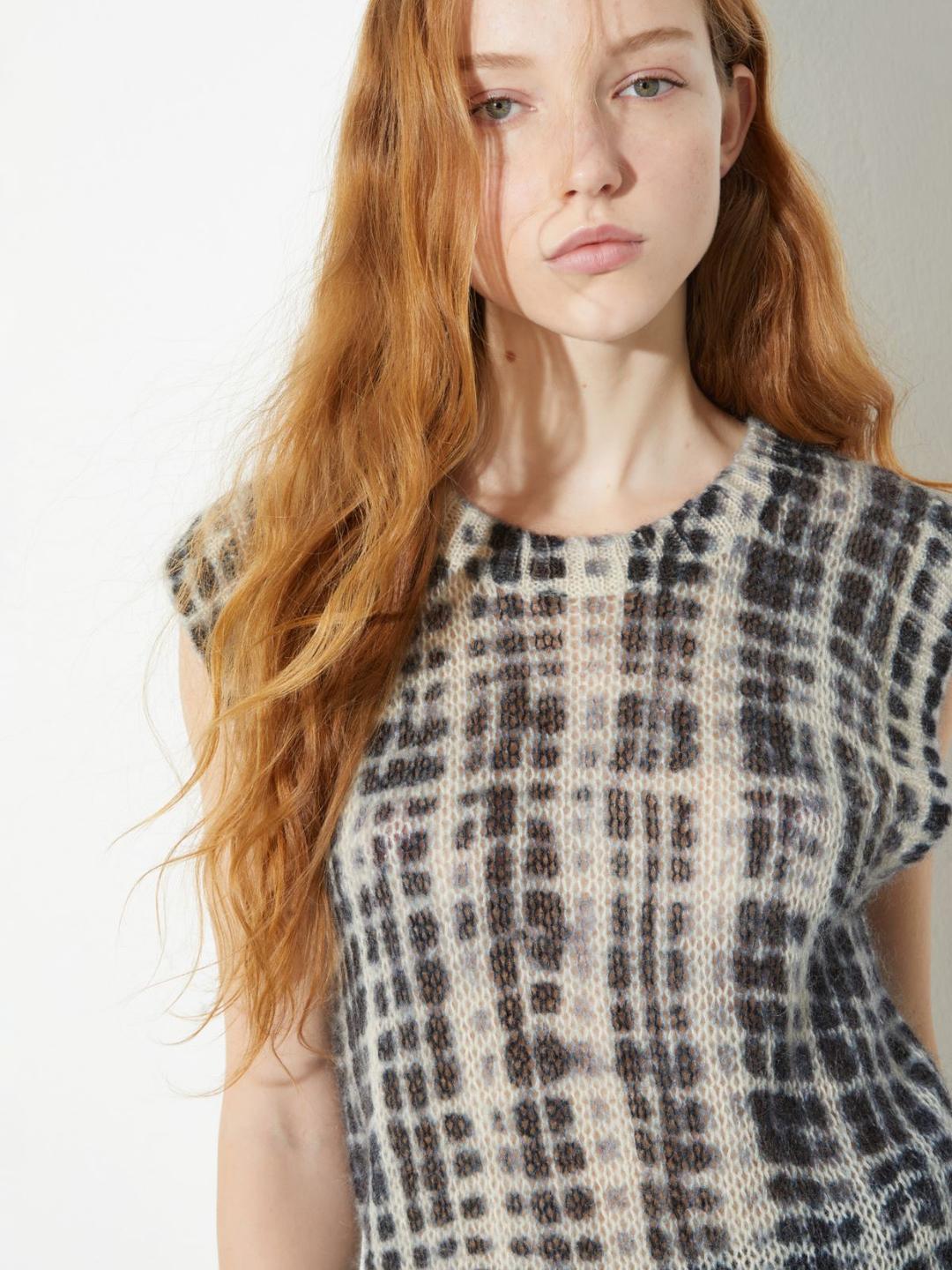 Gilet in maglia a stampa check | Max&Co Gilet in maglia a stampa check | Max&Co