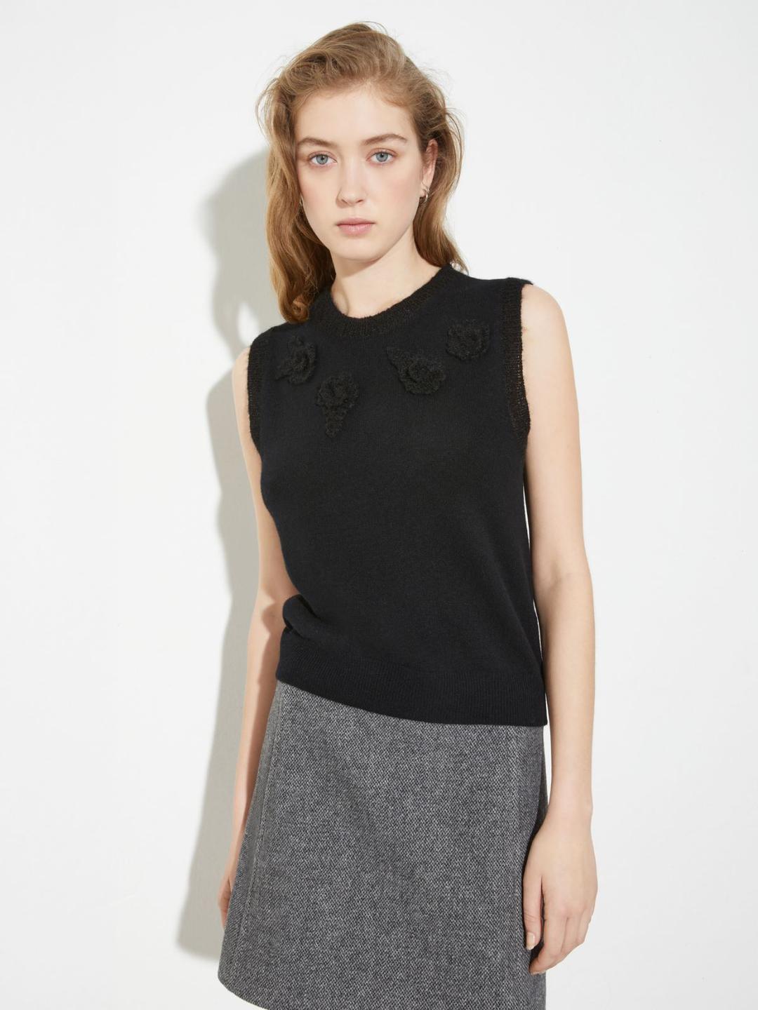 Gilet con appliqué floreali | Max&Co Gilet con appliqué floreali | Max&Co