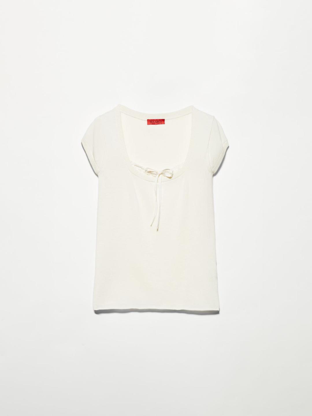 Maglia con dettaglio in seta | Max&Co Maglia con dettaglio in seta | Max&Co