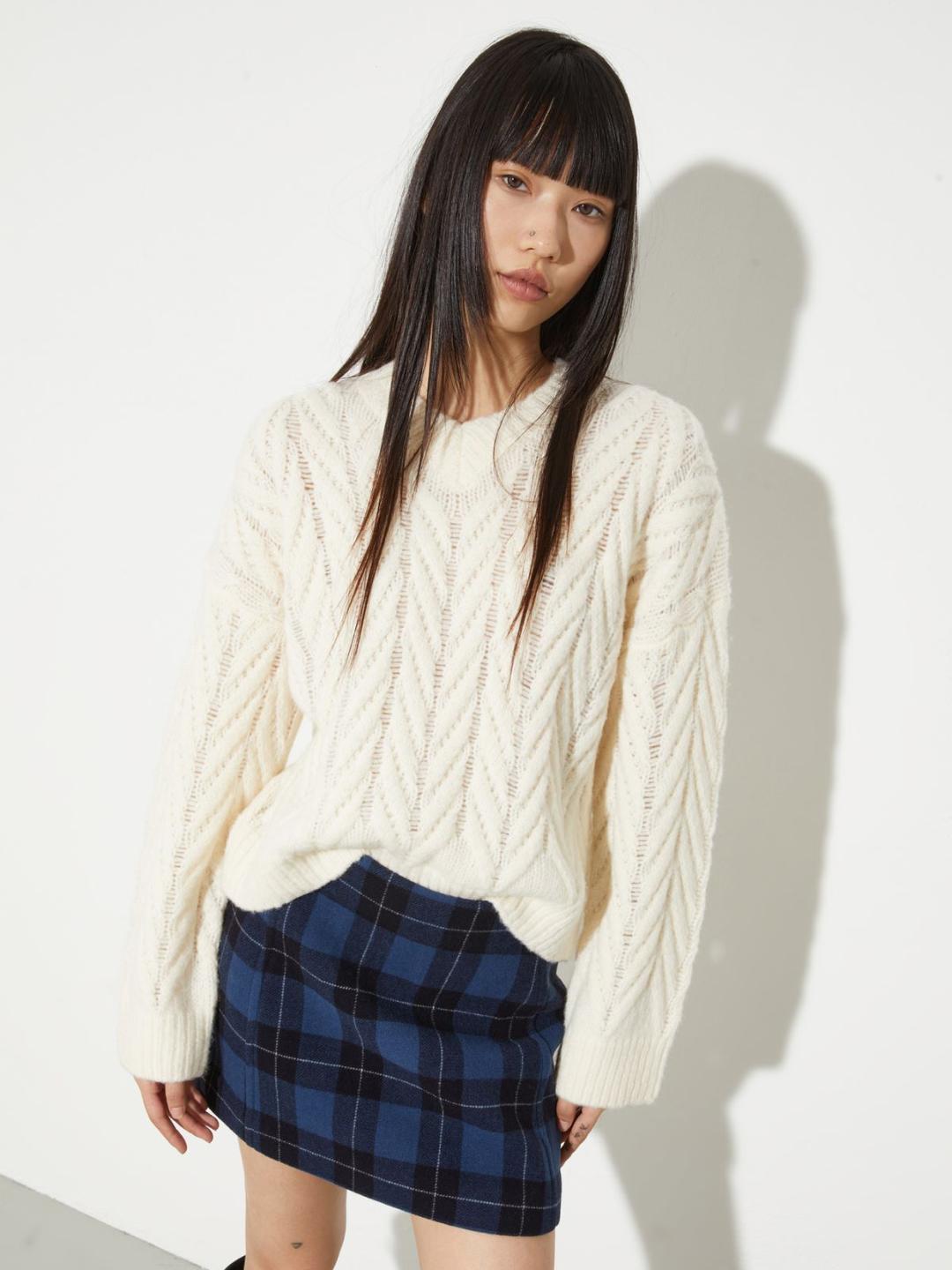 Maglia fluffy a motivi chevron | Max&Co Maglia fluffy a motivi chevron | Max&Co