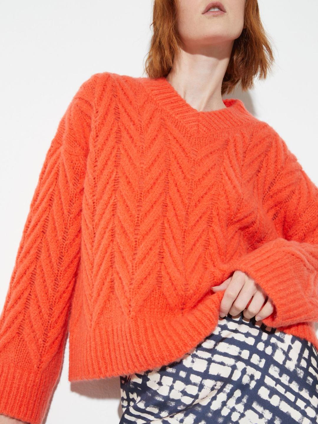 Maglia fluffy a motivi chevron | Max&Co Maglia fluffy a motivi chevron | Max&Co