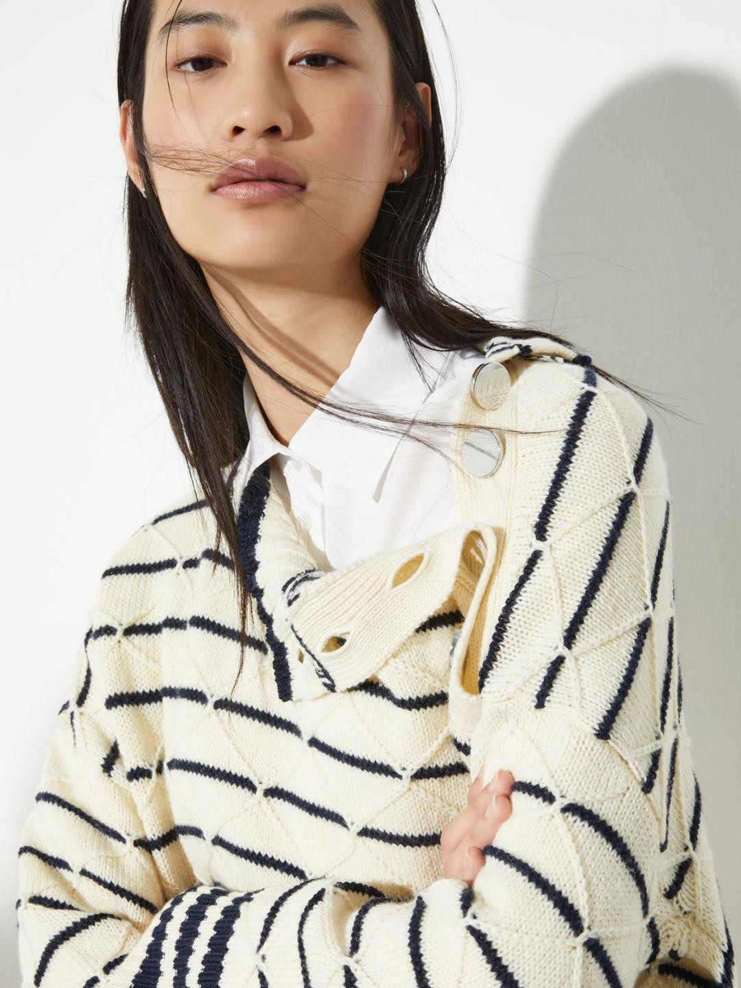 Maglia marinière a righe e rombi | Max&Co Maglia marinière a righe e rombi | Max&Co