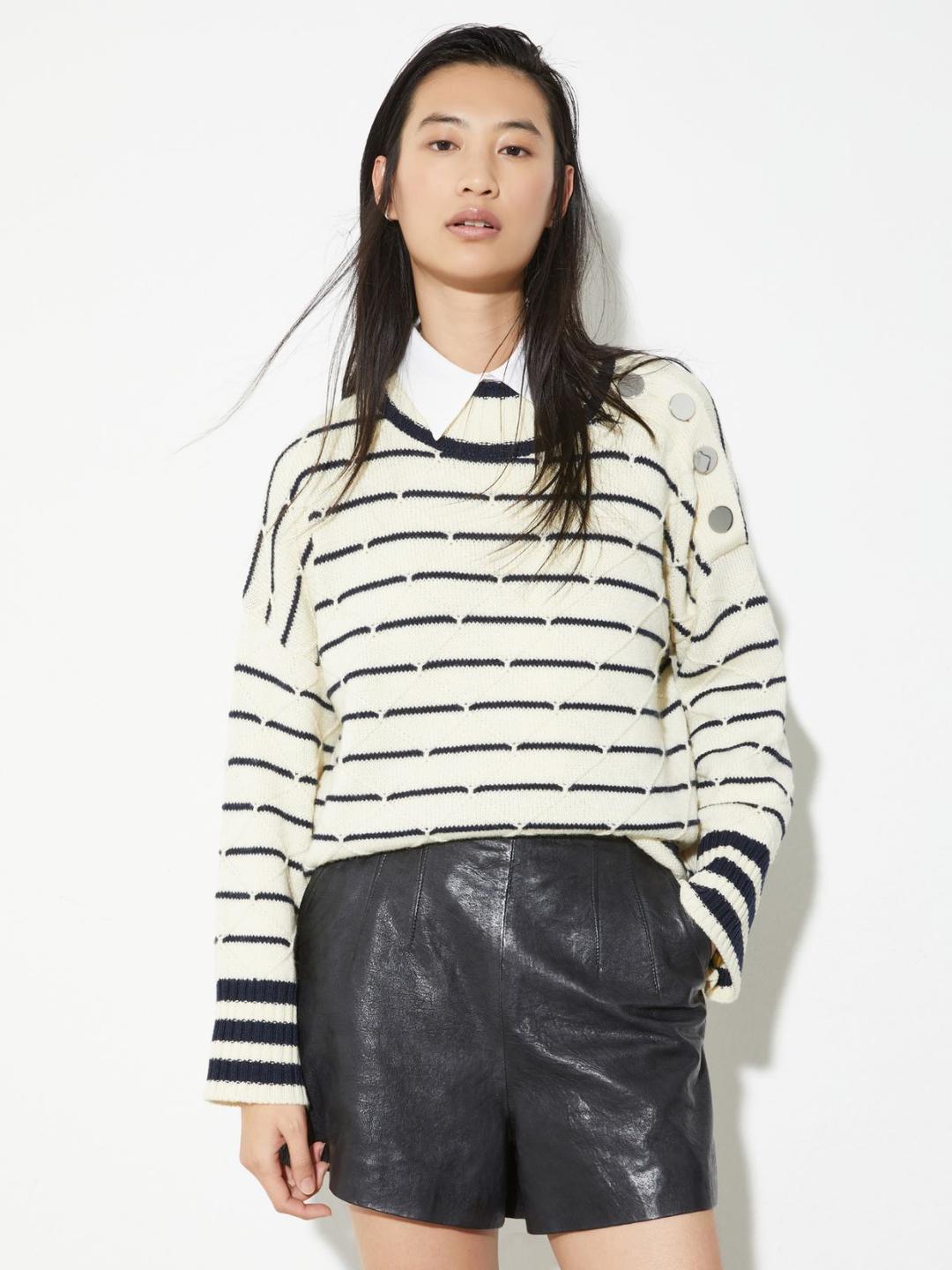 Maglia marinière a righe e rombi | Max&Co Maglia marinière a righe e rombi | Max&Co