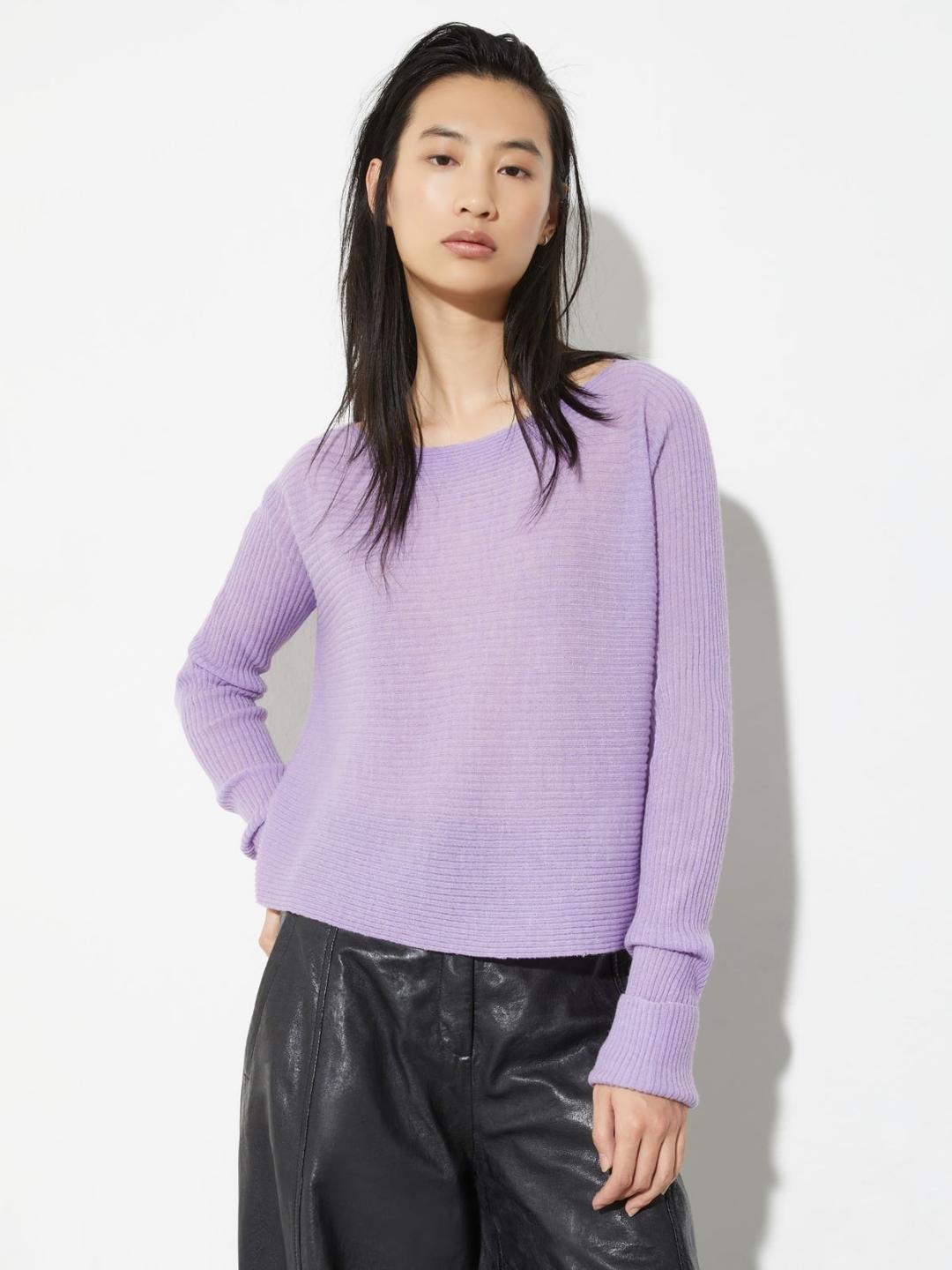 Maglia a coste in lana e alpaca | Max&Co Maglia a coste in lana e alpaca - vista alternativa - 1 | Max&Co