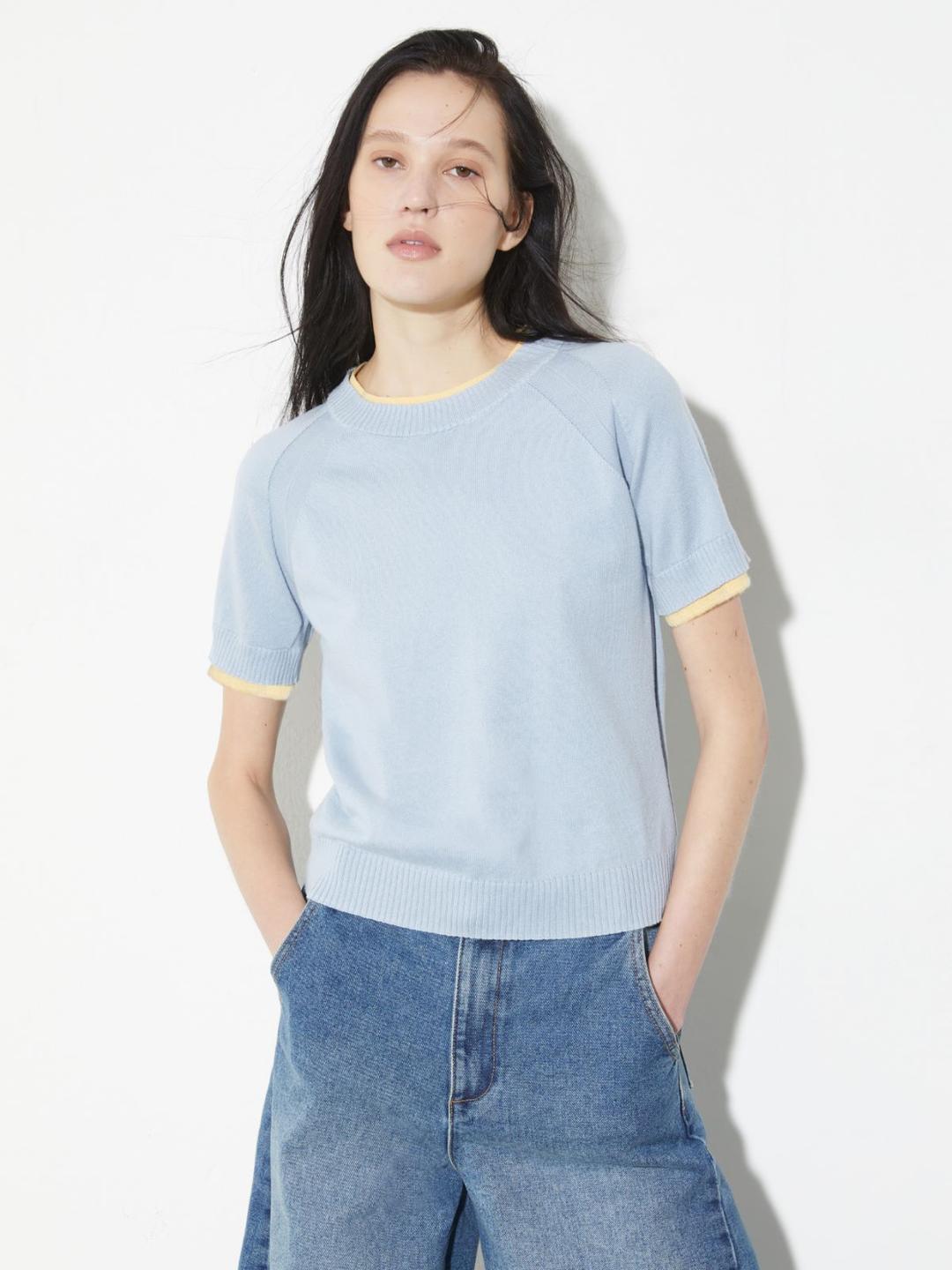 T-shirt in cotone e cashmere | Max&Co T-shirt in cotone e cashmere | Max&Co