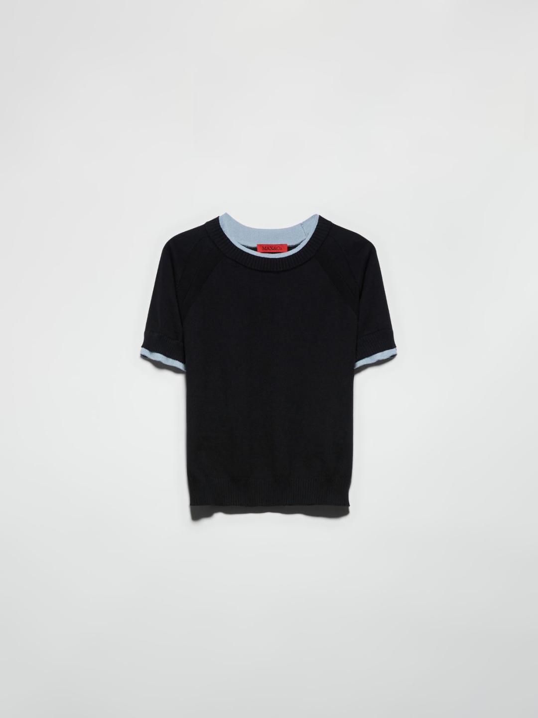 T-shirt in cotone e cashmere | Max&Co T-shirt in cotone e cashmere | Max&Co