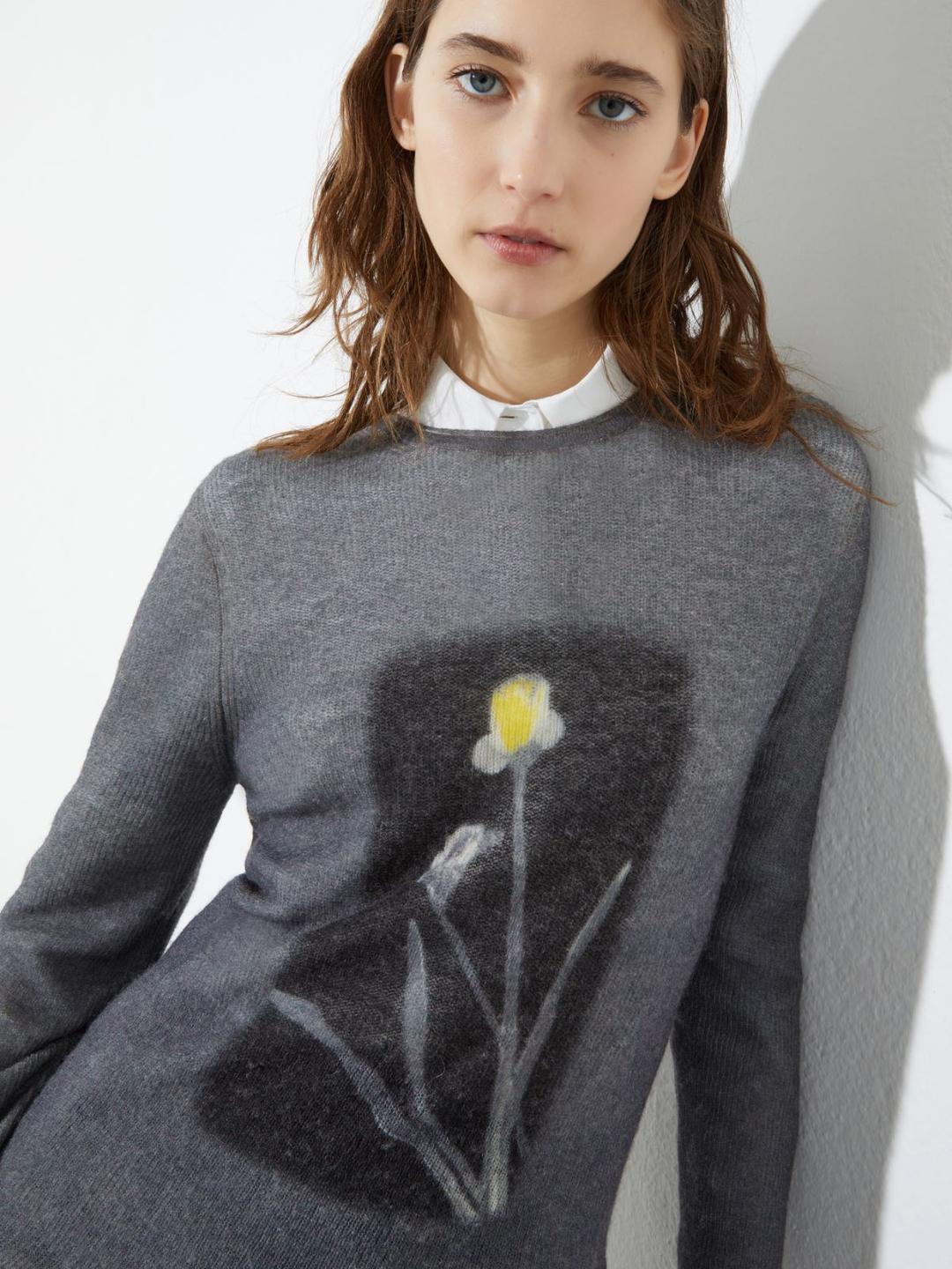 Maglia stampata in lana e alpaca | Max&Co Maglia stampata in lana e alpaca | Max&Co