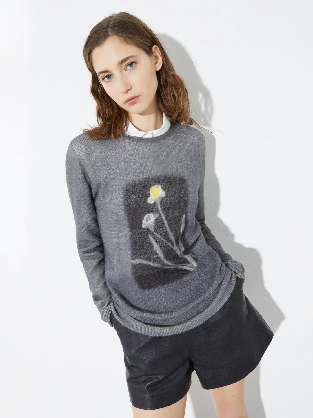 Maglia stampata in lana e alpaca | Max&Co Maglia stampata in lana e alpaca | Max&Co