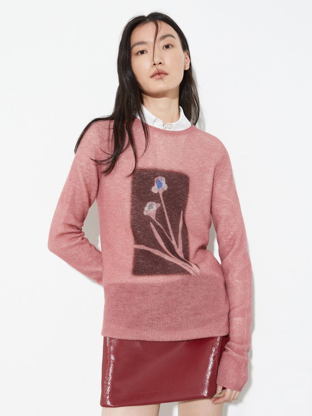 Maglia stampata in lana e alpaca | Max&Co Maglia stampata in lana e alpaca | Max&Co