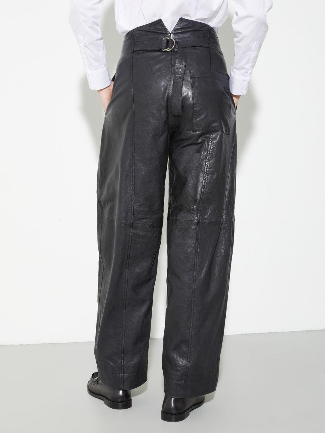 Pantaloni barrel leg in pelle | Max&Co Pantaloni barrel leg in pelle | Max&Co