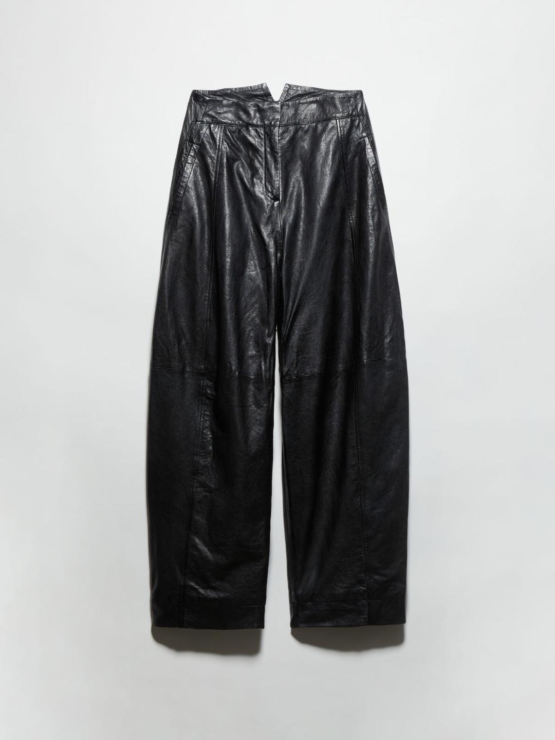 Pantaloni barrel leg in pelle | Max&Co Pantaloni barrel leg in pelle | Max&Co