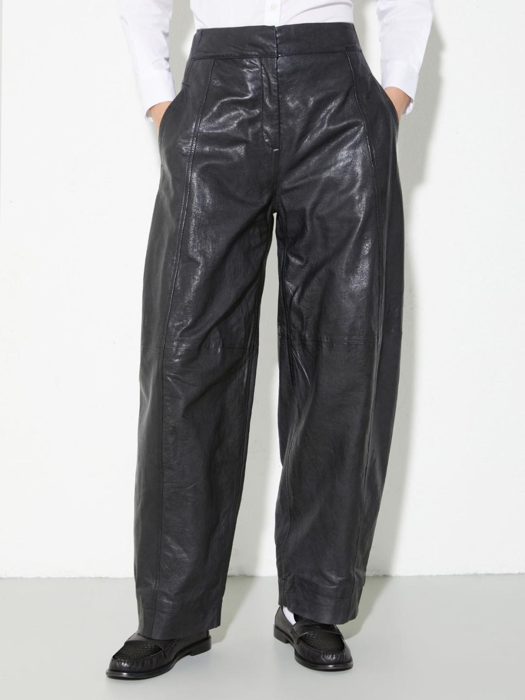 Pantaloni barrel leg in pelle | Max&Co Pantaloni barrel leg in pelle | Max&Co