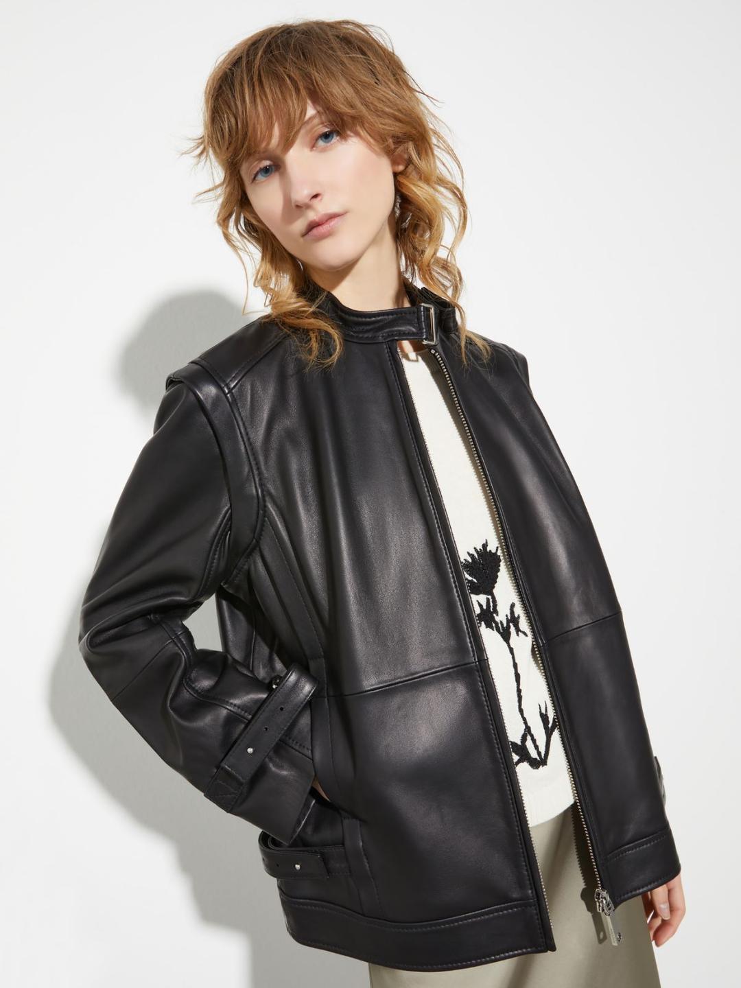 Giacca in pelle nappa | Max&Co Giacca in pelle nappa | Max&Co