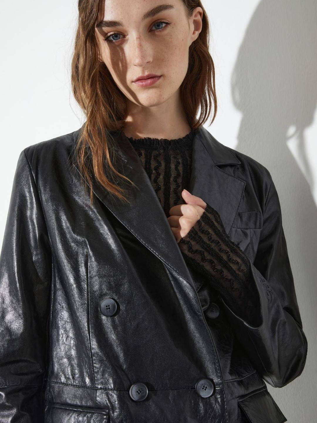 Blazer in pelle glossy | Max&Co Blazer in pelle glossy | Max&Co