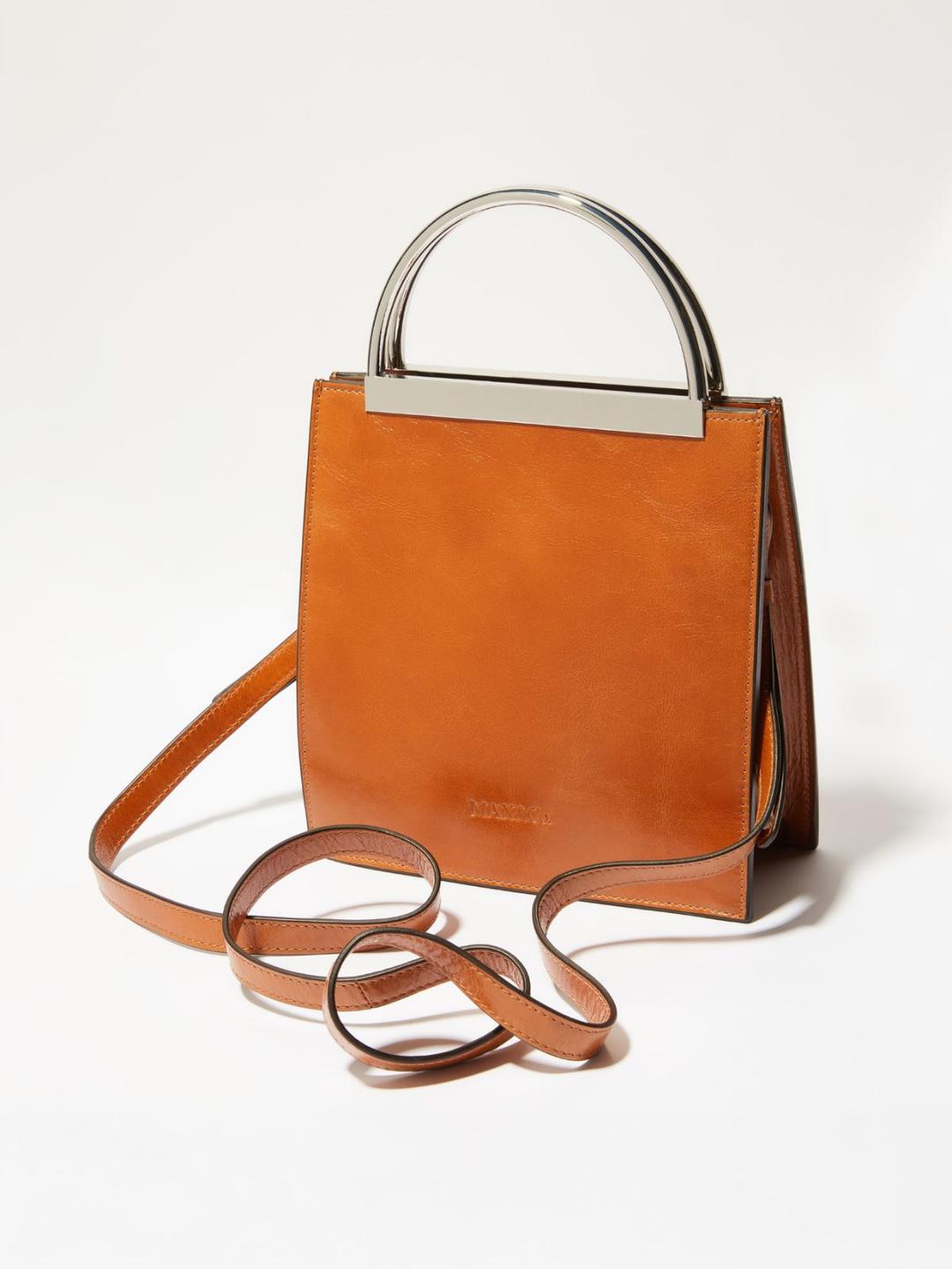 Borsa in pelle con manici in metallo | Max&Co Borsa in pelle con manici in metallo | Max&Co