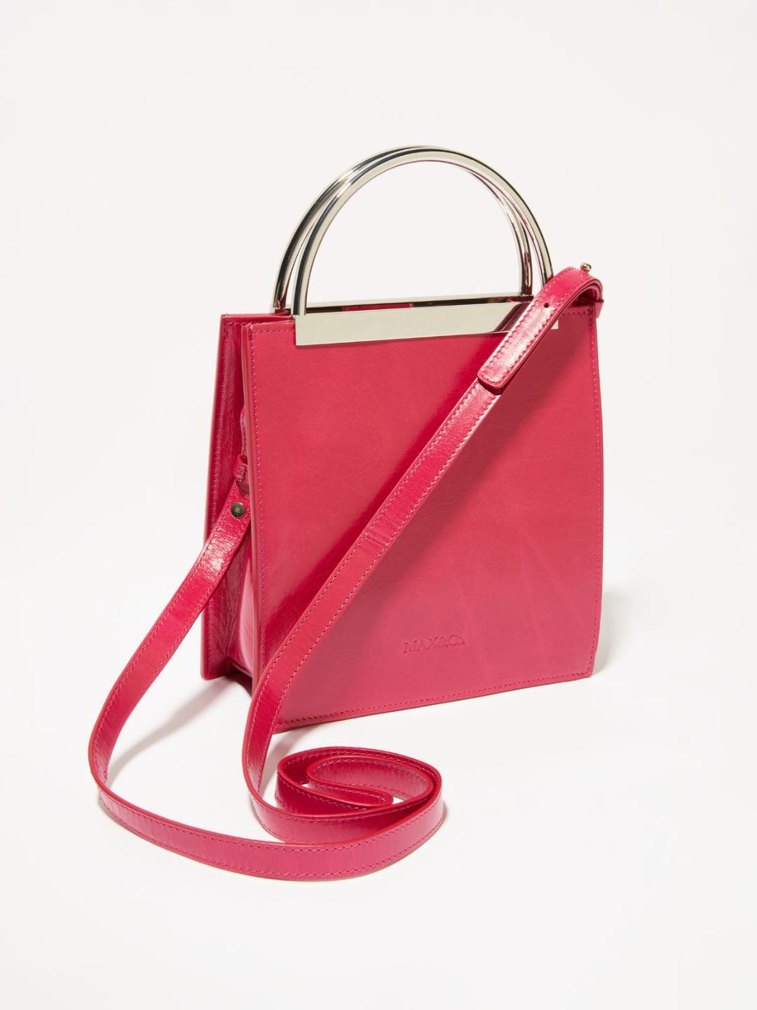 Borsa in pelle con manici in metallo | Max&Co Borsa in pelle con manici in metallo | Max&Co