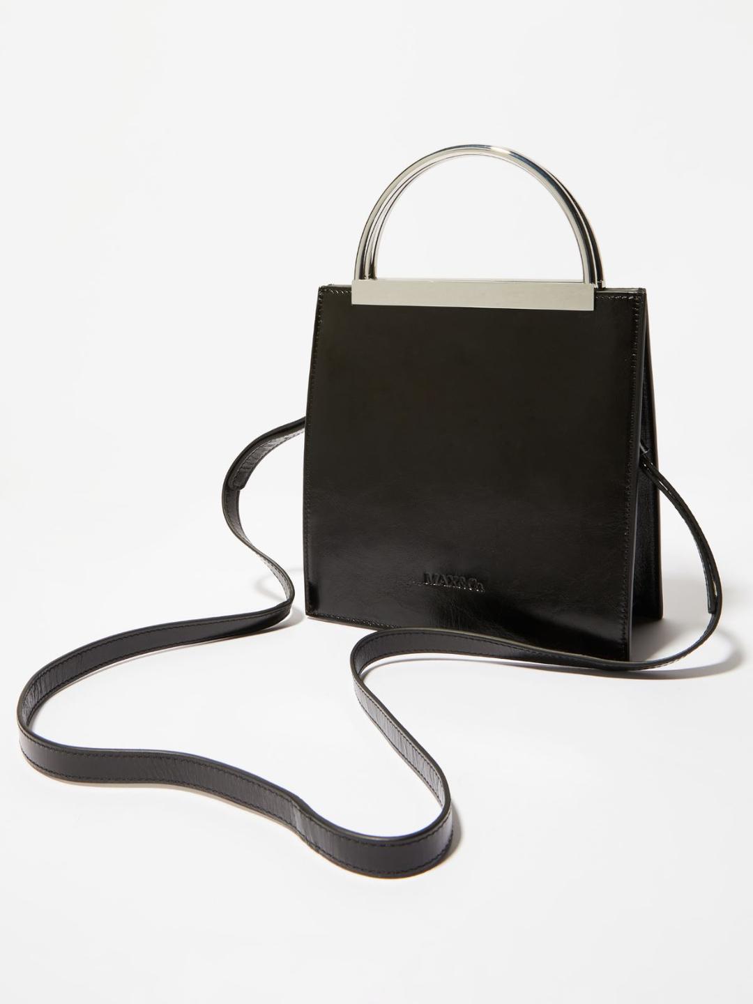 Borsa in pelle con manici in metallo | Max&Co Borsa in pelle con manici in metallo | Max&Co