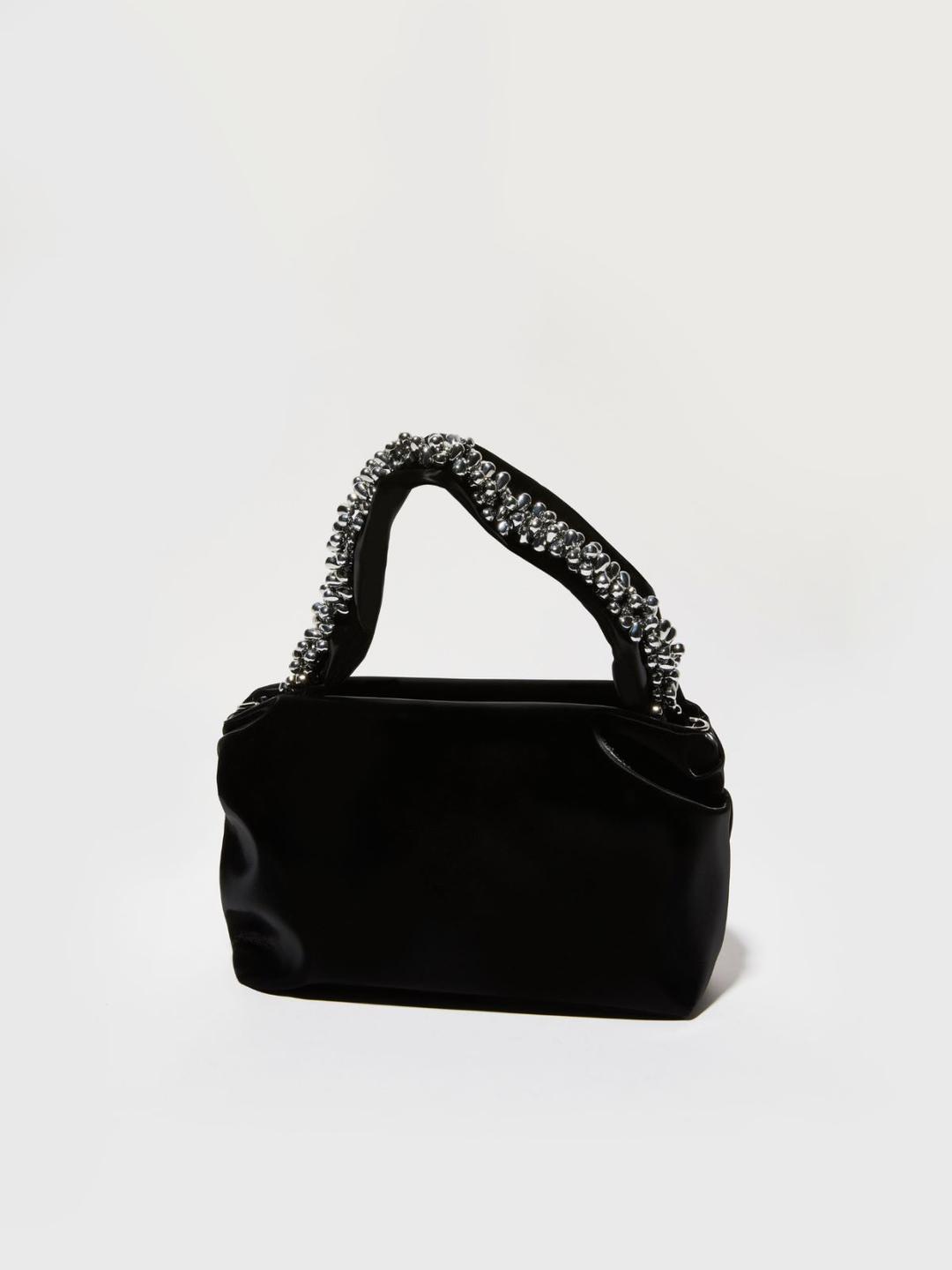 Glossy bag con ricami bijou | Max&Co Glossy bag con ricami bijou | Max&Co