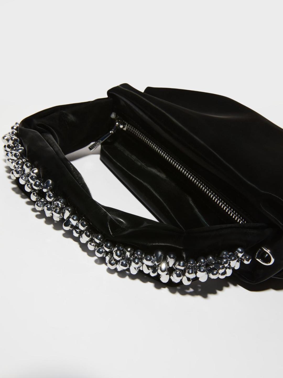 Glossy bag con ricami bijou | Max&Co Glossy bag con ricami bijou | Max&Co