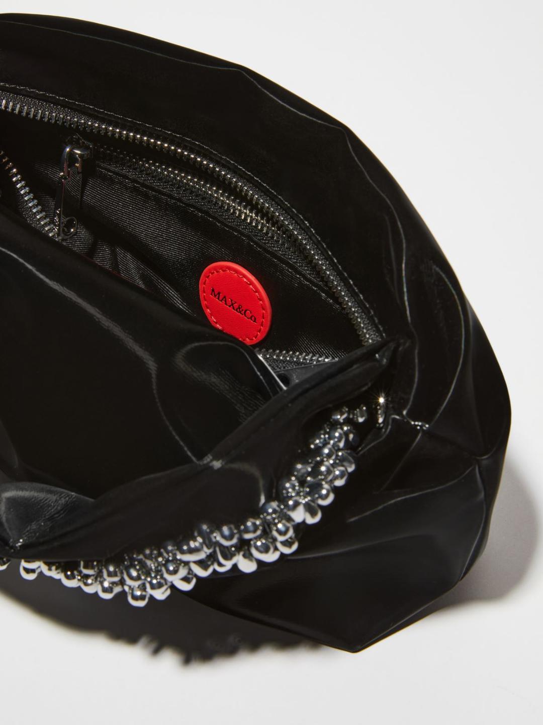 Glossy bag con ricami bijou | Max&Co Glossy bag con ricami bijou | Max&Co