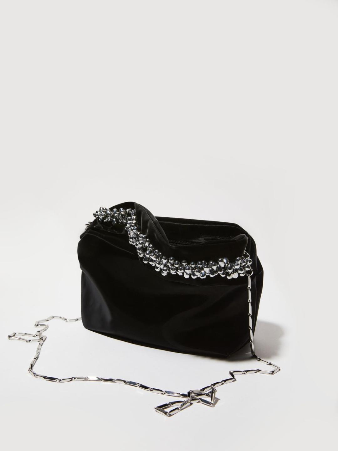 Glossy bag con ricami bijou | Max&Co Glossy bag con ricami bijou | Max&Co
