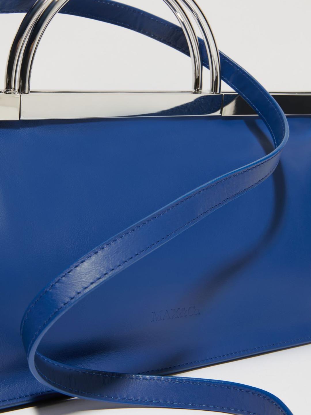 Borsa in pelle con manici in metallo | Max&Co Borsa in pelle con manici in metallo | Max&Co