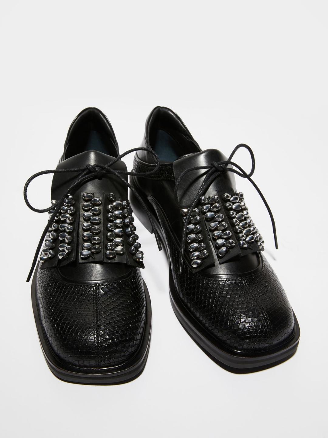 Brogues in pelle con frangia bijou | Max&Co Brogues in pelle con frangia bijou | Max&Co