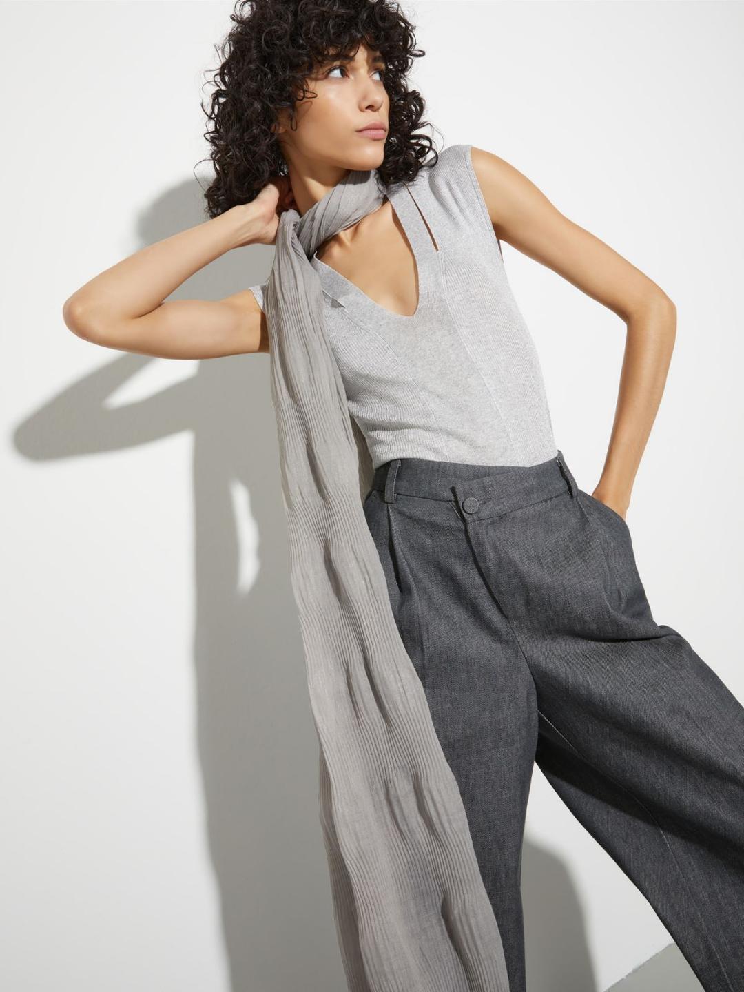 Stola in garza laminata | Max&Co Stola in garza laminata - vista alternativa - 1 | Max&Co