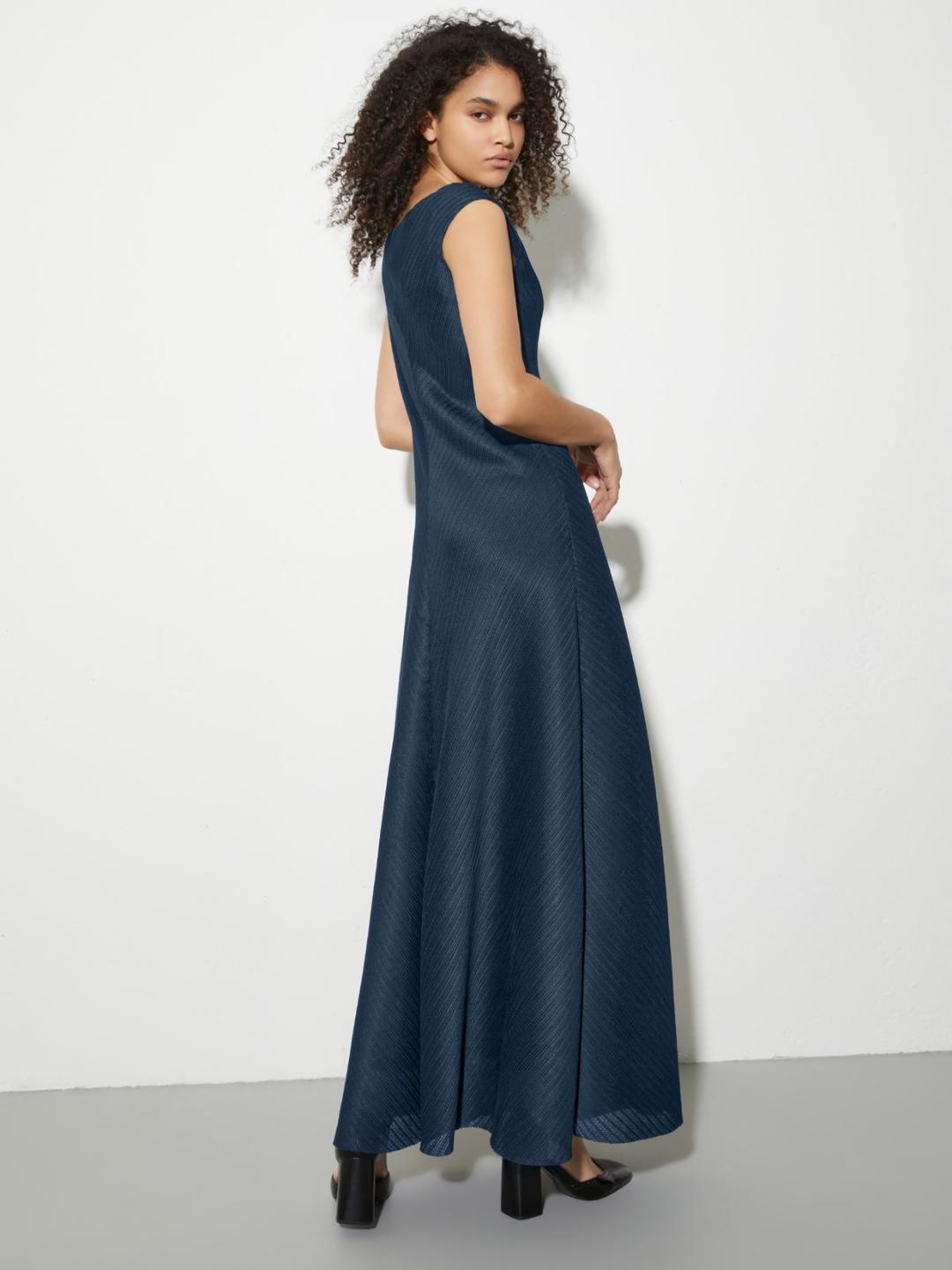 Abito lungo in jersey plissé | Max&Co Abito lungo in jersey plissé | Max&Co