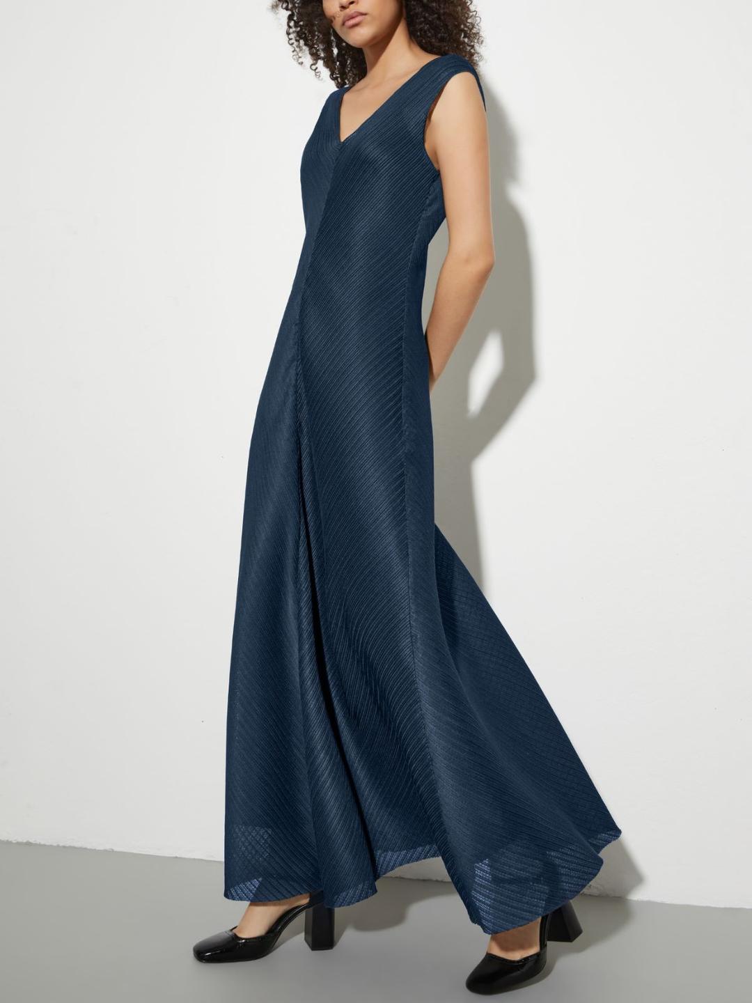Abito lungo in jersey plissé | Max&Co Abito lungo in jersey plissé | Max&Co