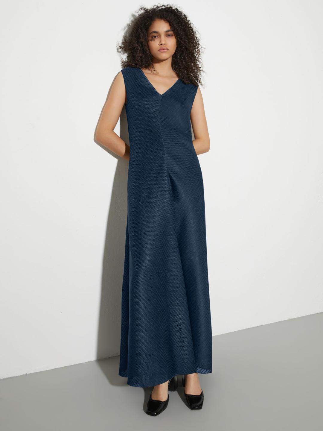 Abito lungo in jersey plissé | Max&Co Abito lungo in jersey plissé | Max&Co