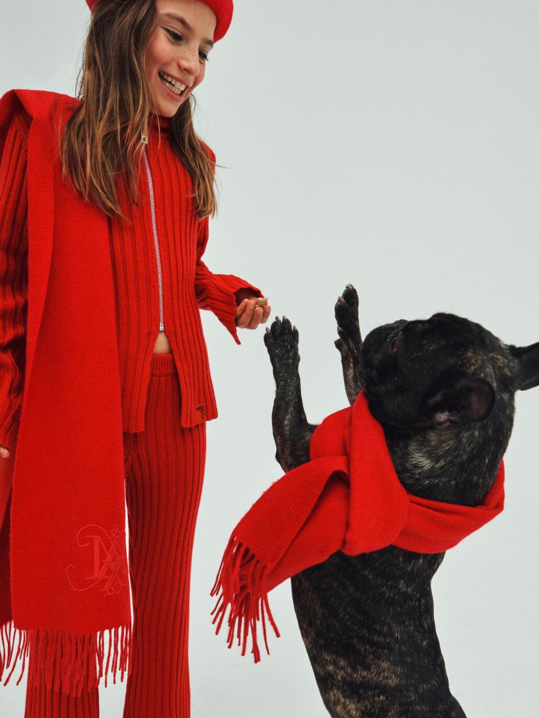 Sciarpa in lana con logo ricamato KID | Max&Co Sciarpa in lana con logo ricamato KID | Max&Co