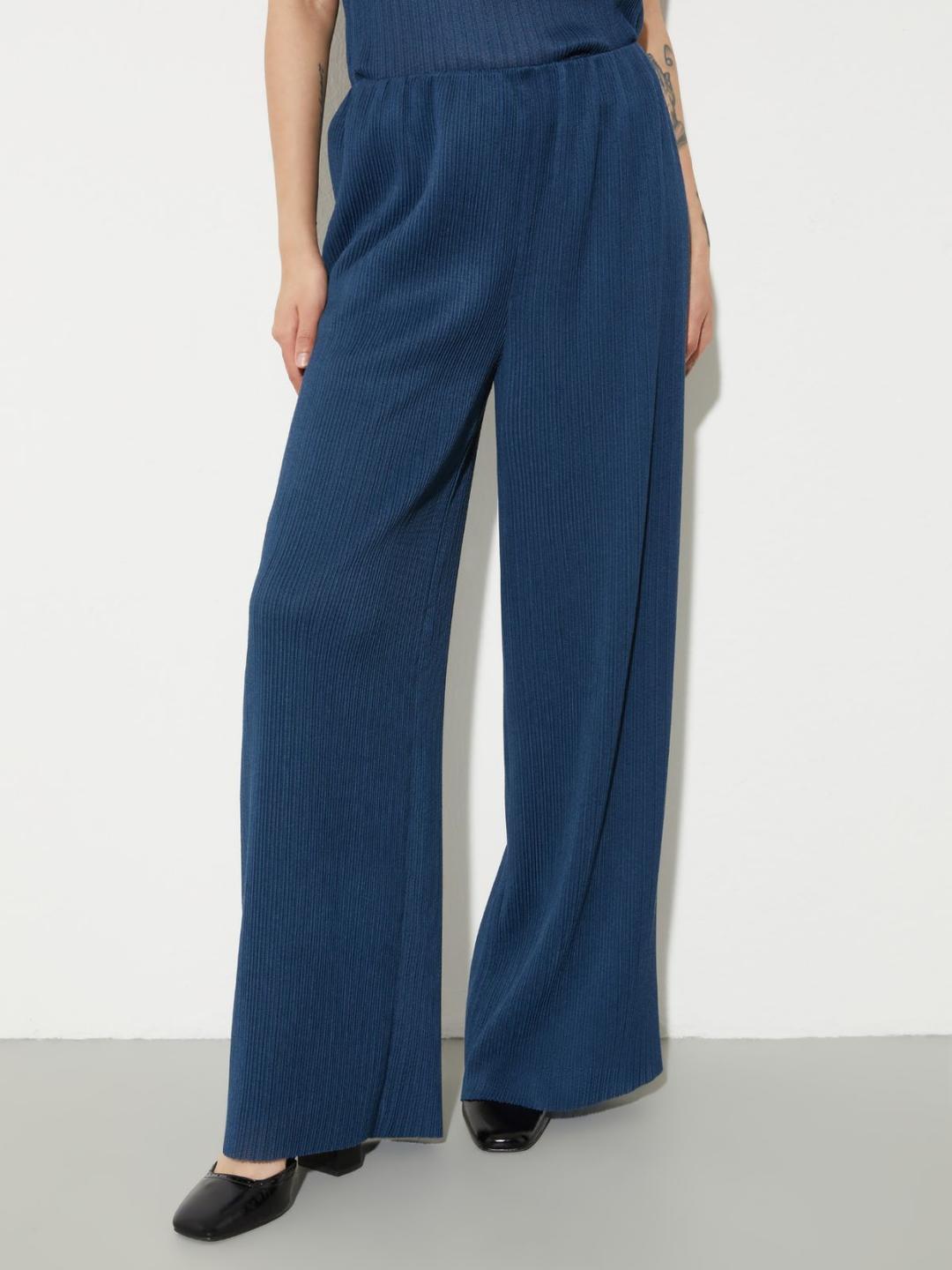 Pantaloni ampi in jersey plissé | Max&Co Pantaloni ampi in jersey plissé | Max&Co