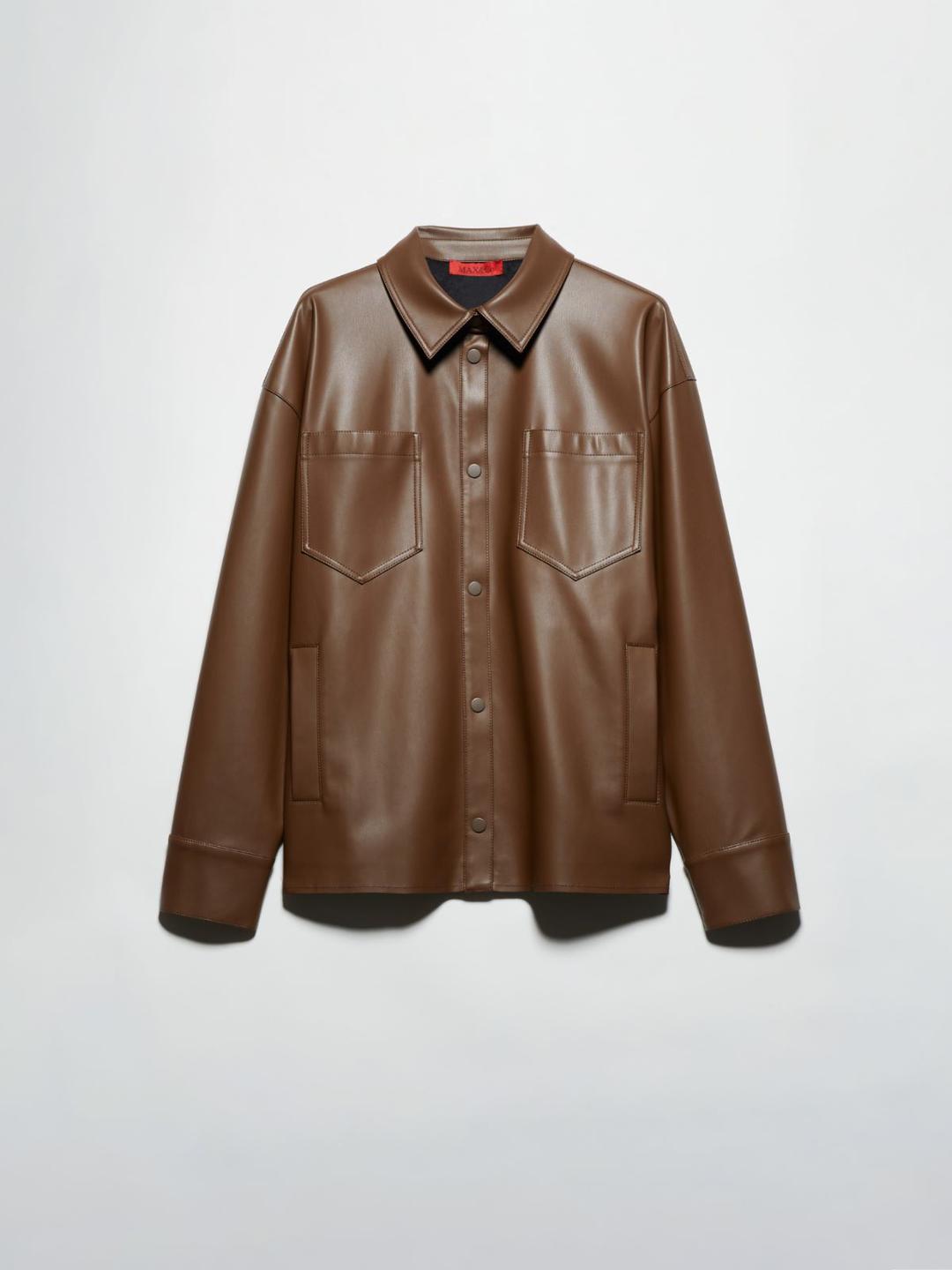 Giacca camicia in jersey spalmato | Max&Co Giacca camicia in jersey spalmato | Max&Co