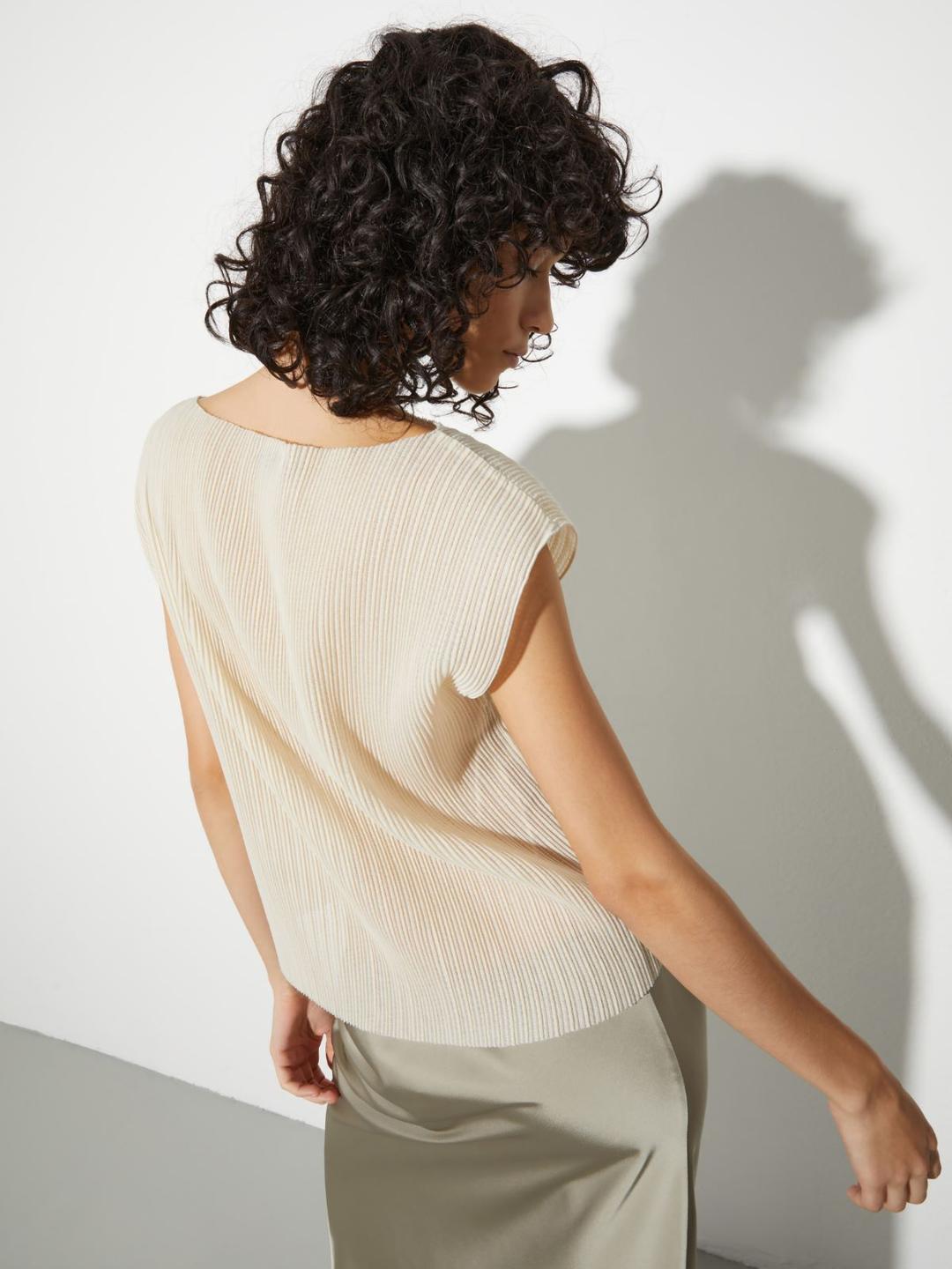 Top in jersey plissé | Max&Co Top in jersey plissé | Max&Co