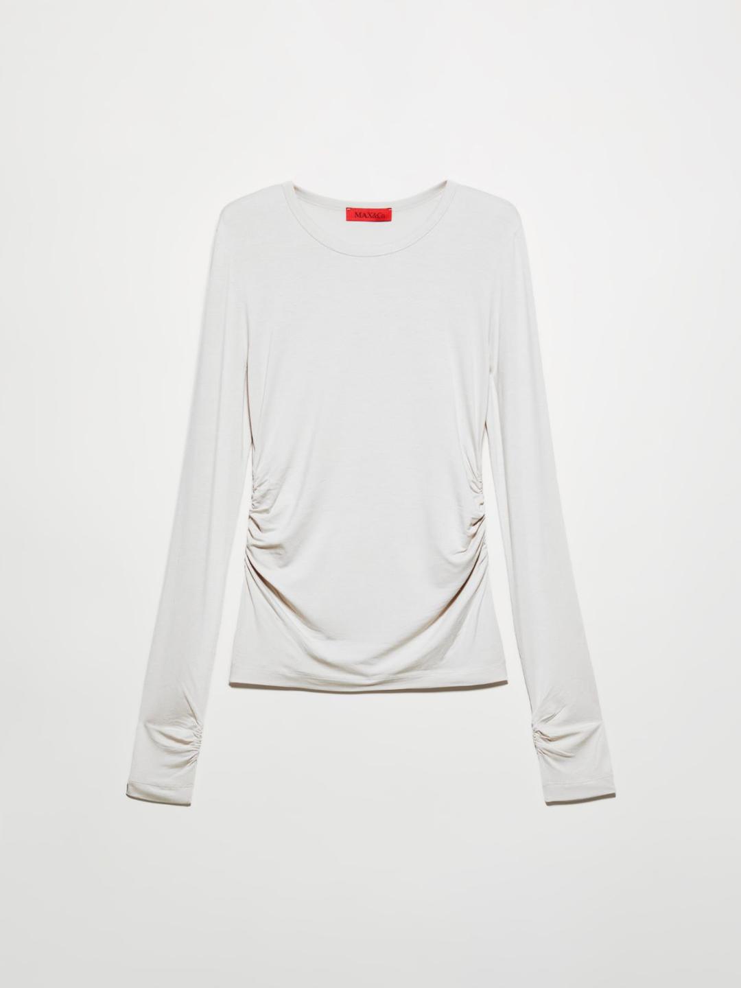 T-shirt fluida con drappeggi | Max&Co T-shirt fluida con drappeggi | Max&Co