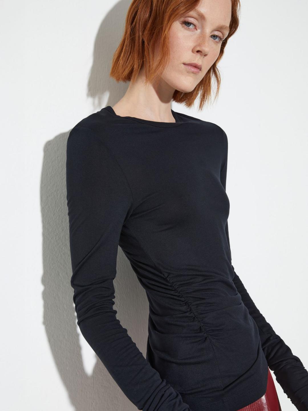 T-shirt fluida con drappeggi | Max&Co T-shirt fluida con drappeggi | Max&Co