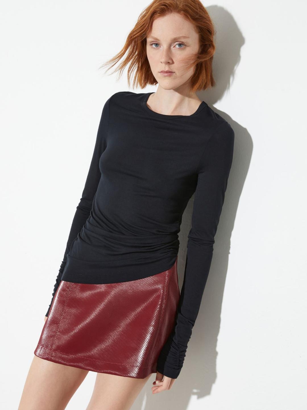 T-shirt fluida con drappeggi | Max&Co T-shirt fluida con drappeggi | Max&Co