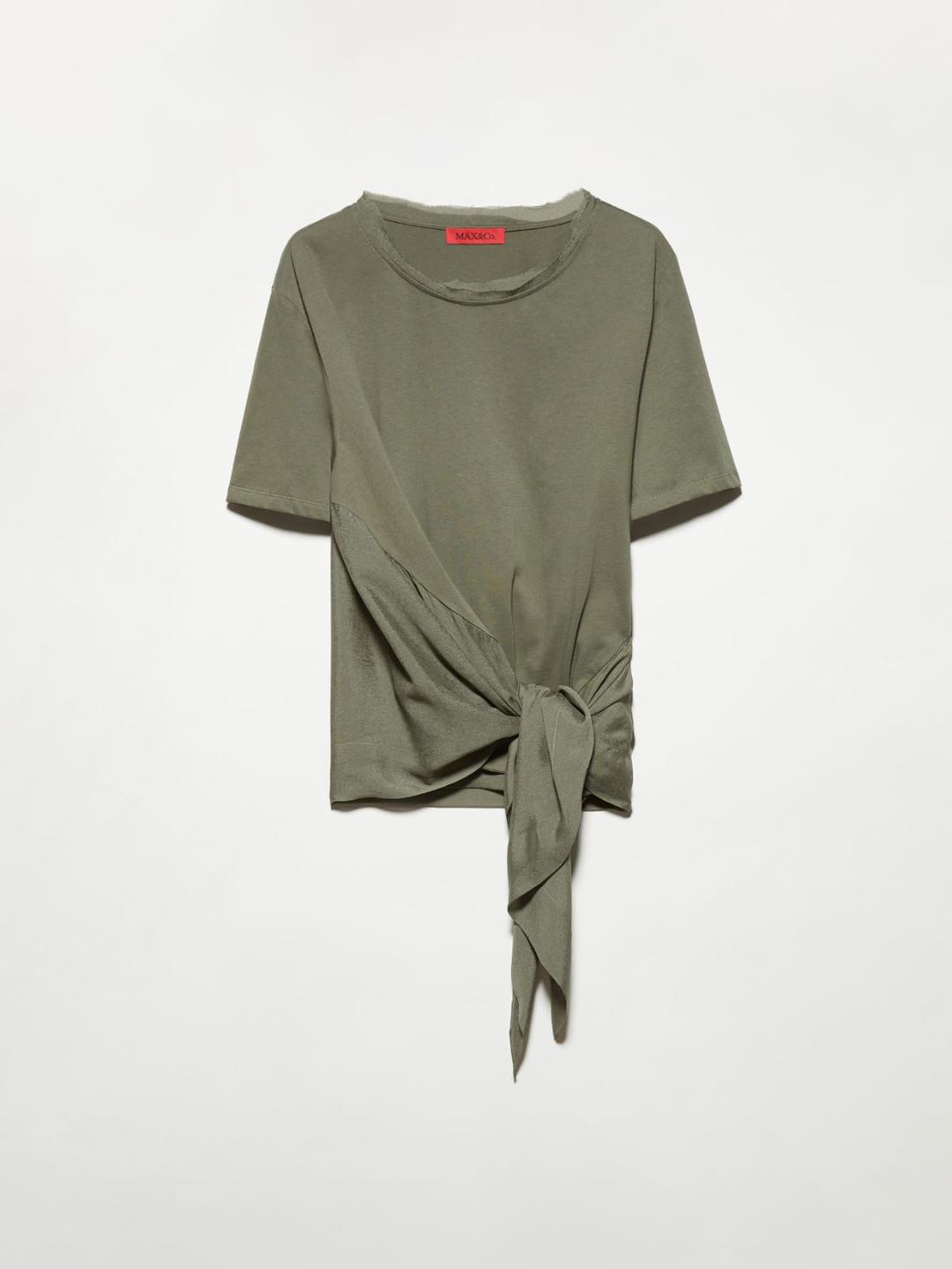 T-shirt in jersey e georgette | Max&Co T-shirt in jersey e georgette | Max&Co